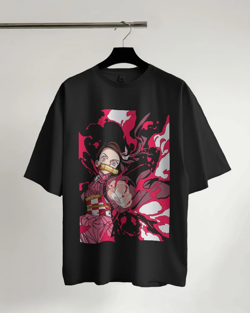 Demon Slayer: Nezuko Blood Art Oversized T-Shirt