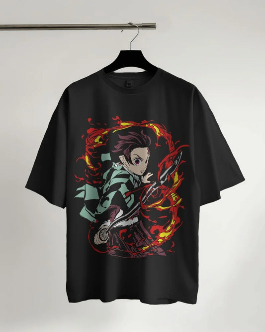 Demon Slayer: Tanjiro Sun Breathing Oversized T-Shirt