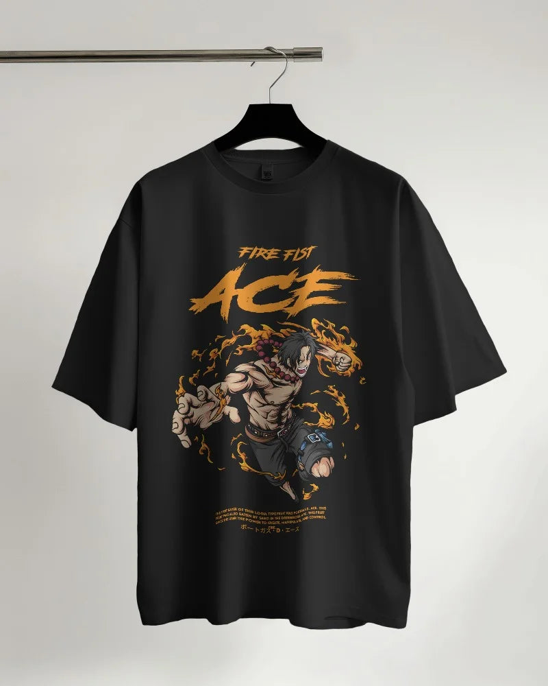 One Piece: Fire Fist Ace Oversized T-Shirt